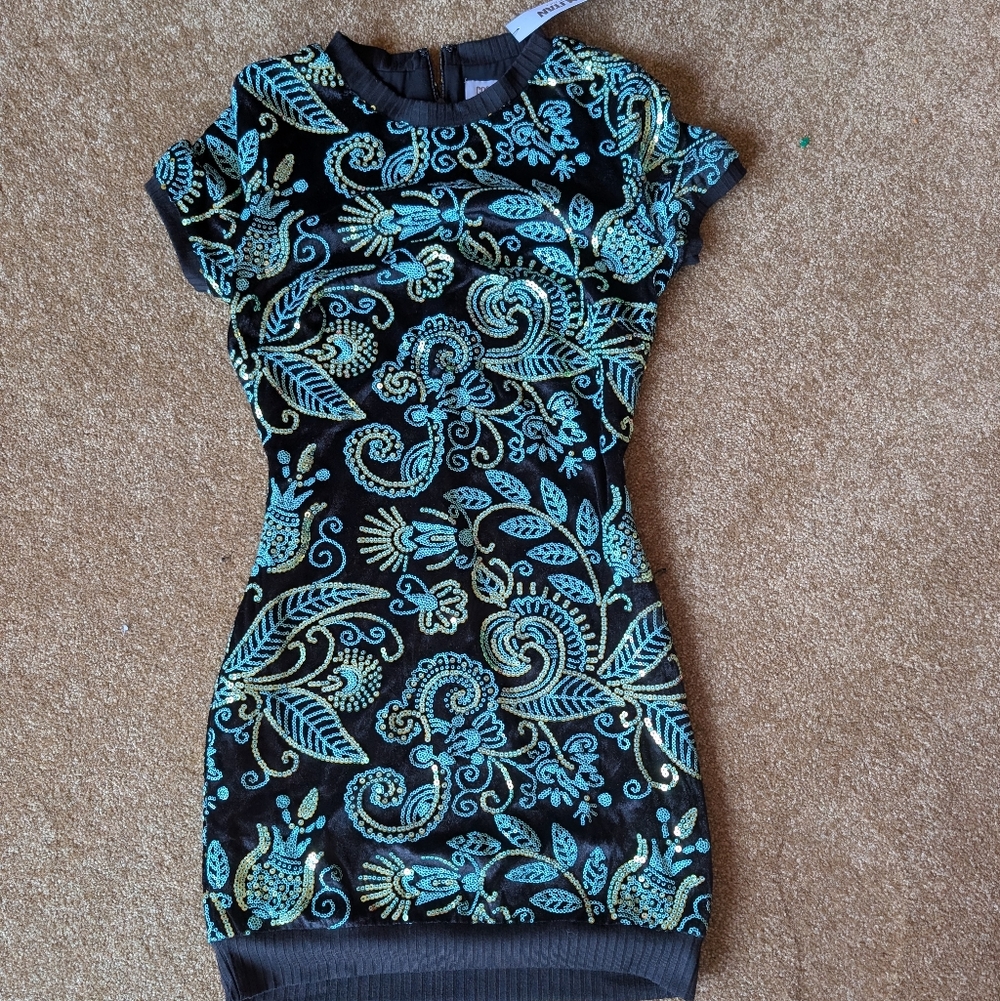 Dress The Population Beaded Body Con Dress